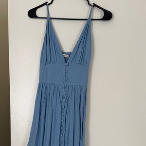 Abercrombie & Fitch Light Blue Maxi Dress